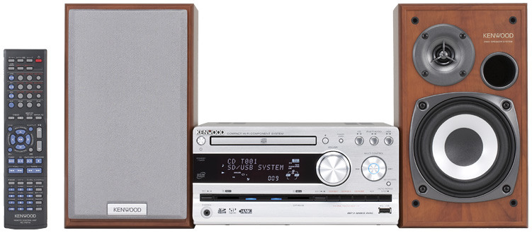 ケンウッド、ダブルSDスロット搭載のCD/USBミニコンポ