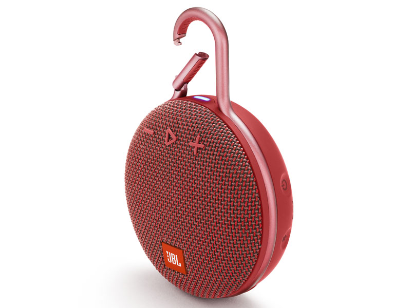 カラビナ付きBluetoothスピーカー「JBL CLIP 3」、防水で10時間再生