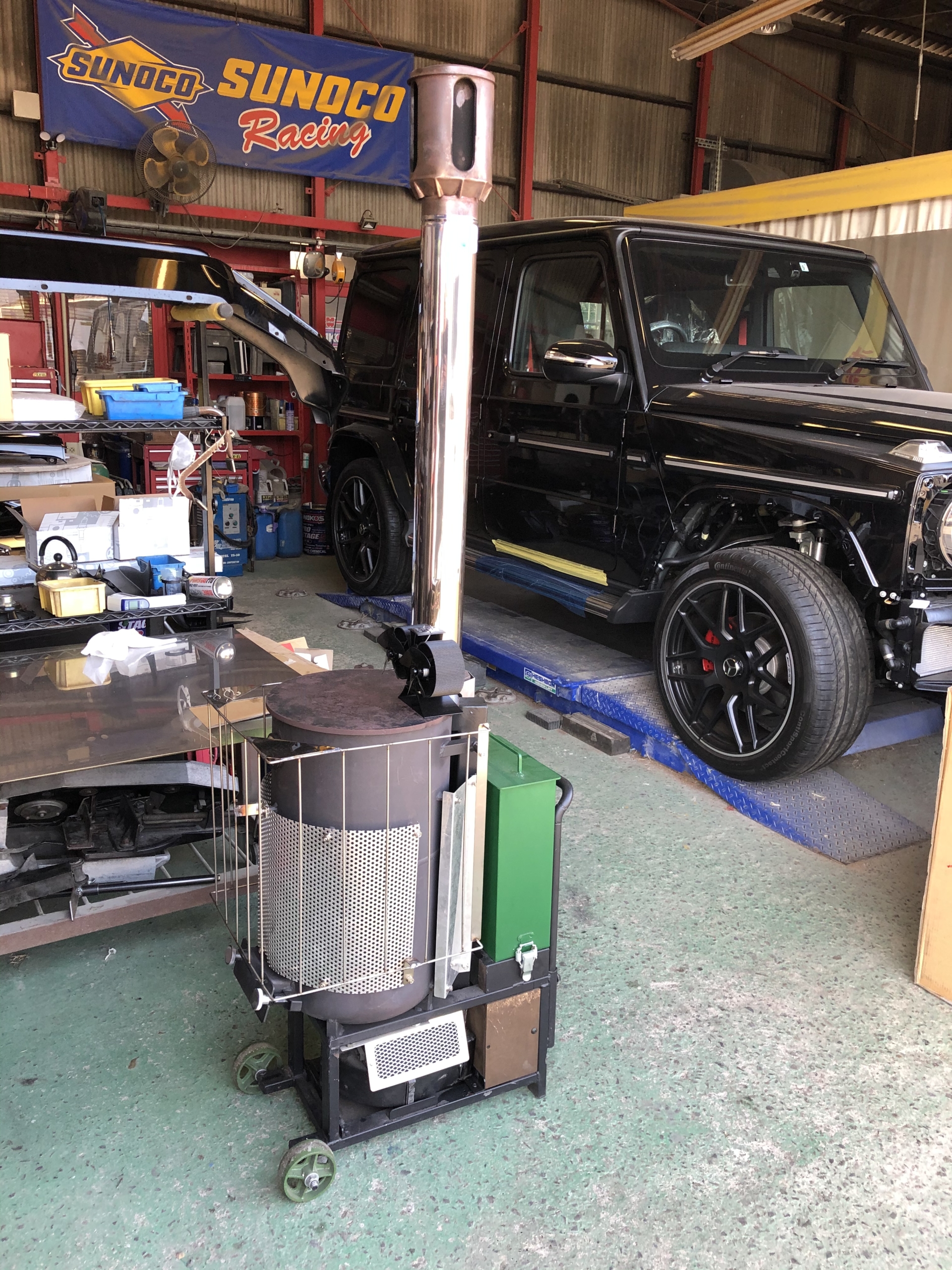 廃油ストーブ2020をまたまたパワーアップ | ボディショップ アクセル