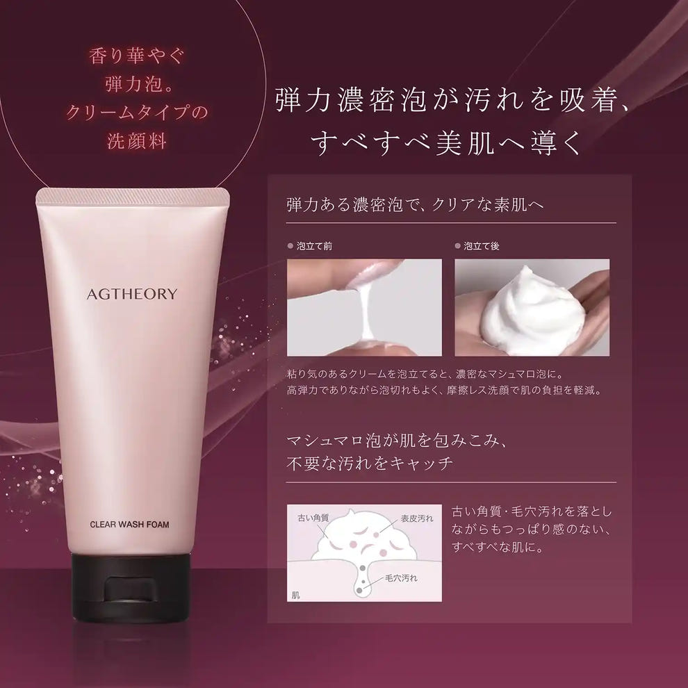 洗顔フォーム｜エイジーセオリー クリアウォッシュフォーム 100g