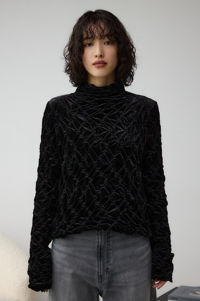 ベロアデザインカットトップス｜WOMEN｜250HAC80-594I｜AZUL BY MOUSSY