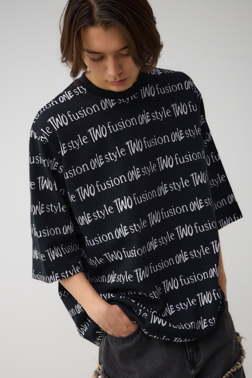 ジャガード総柄7分袖トップス｜MEN｜251HAC90-074G｜AZUL BY MOUSSY