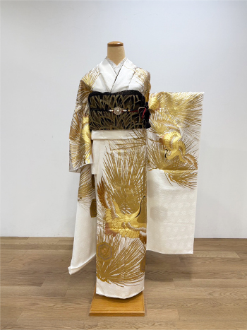振袖】白/金・鶴 | 二十歳振袖館Az