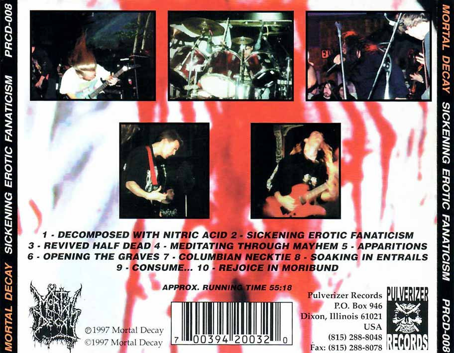 Mortal Decay - Sickening Erotic Fanaticism (1997)