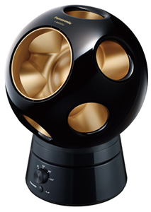 パナソニック、「創風機Q」と首振りスタンドをセットで、越前漆モデル