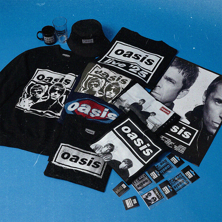 Oasis Live '25 公式グッズ全貌公開！江戸紫Tシャツや日本限定デザイン