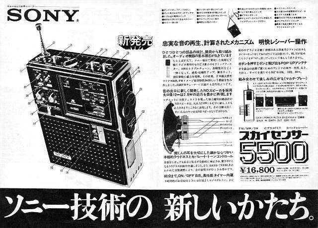 スカイセンサー5500/5500A(ICF-5500/5500A): BCLラジオネット