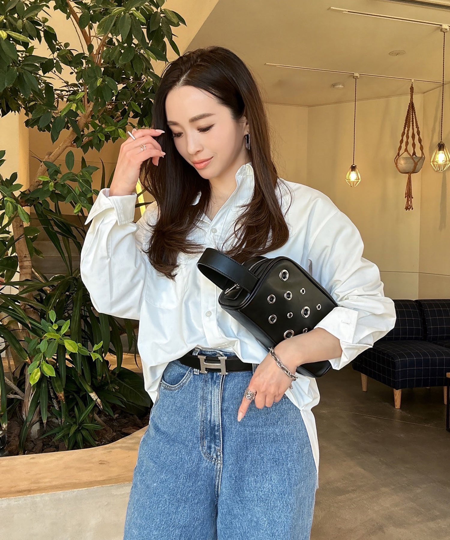 kiipon___さん』コラボ ハトメ付きワンハンドル バッグ | トートバッグ