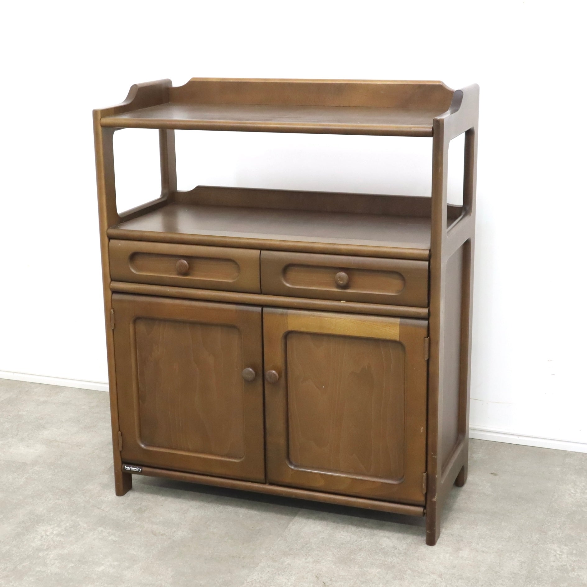 カリモク コロニアル テレフォンベンチ 電話台 花台 FAX台 ※i4-2