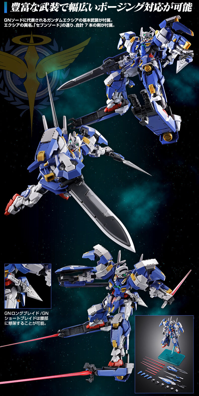 RG 1/144 ガンダムアヴァランチエクシアダッシュ｜プレミアム