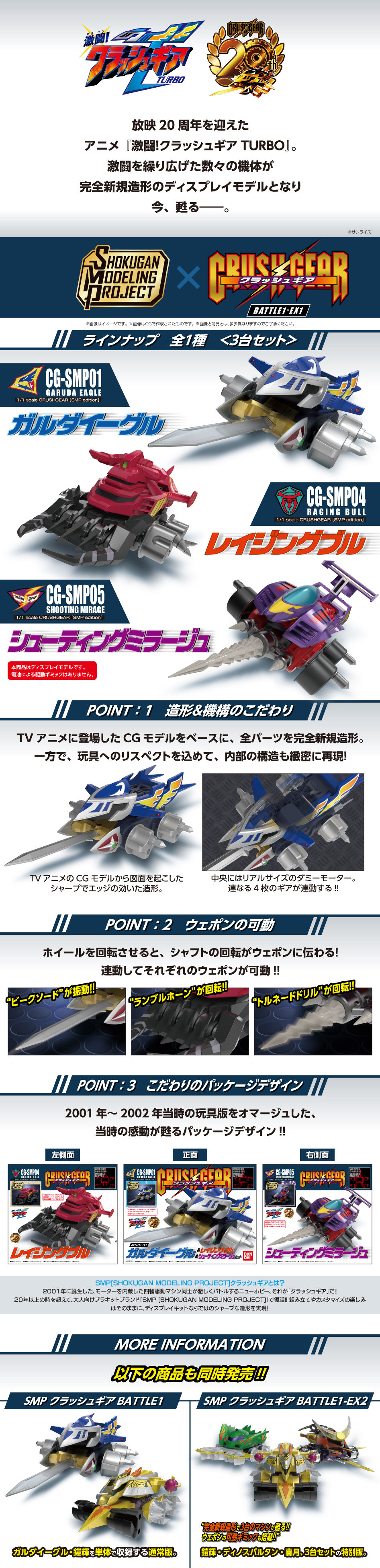 SMP[SHOKUGAN MODELING PROJECT]クラッシュギアBATTLE1-EX1 ガルダ