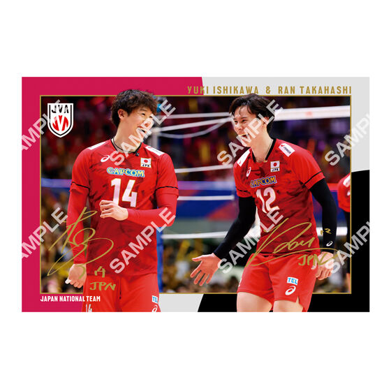 フラットガシャポン】バレーボール男子日本代表 ポストカード