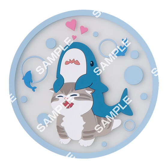 フラットガシャポン】mofusand クリアラバーコースター2｜ガシャポン