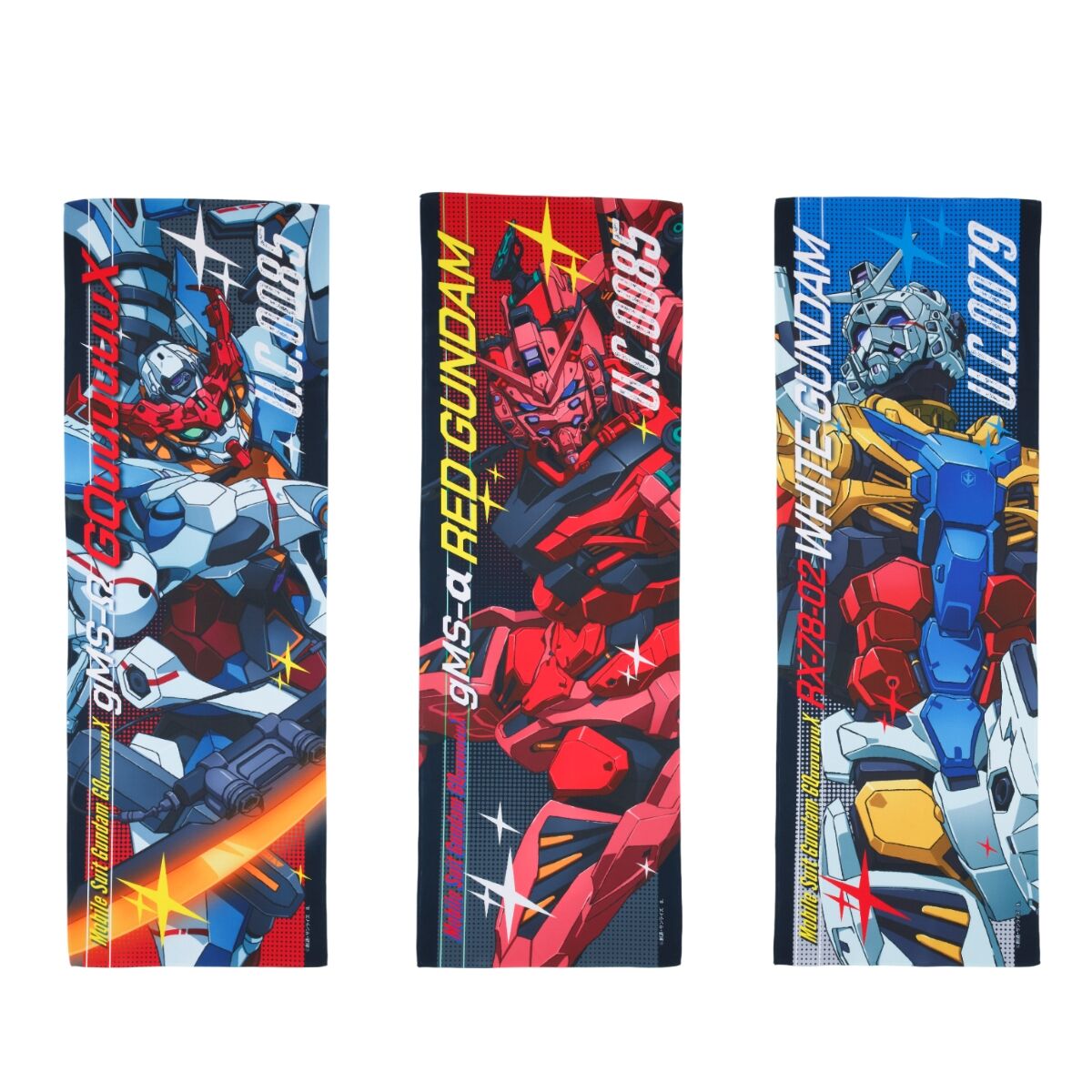 機動戦士Gundam GQuuuuuuX スーパークールタオル MSイラスト（全3種