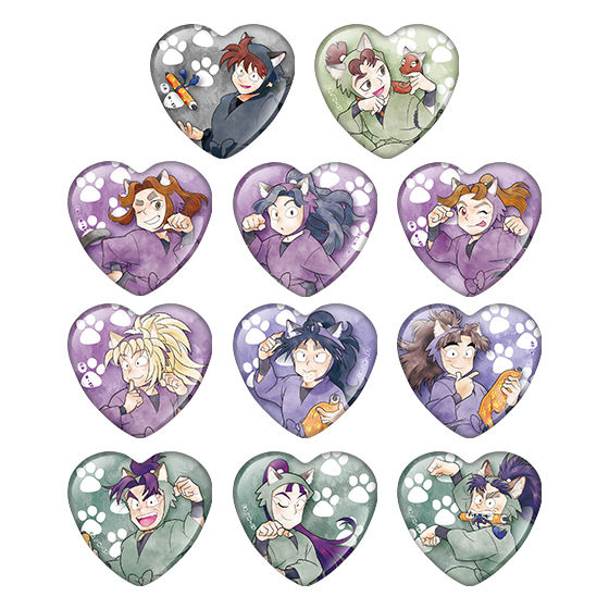 忍たま乱太郎inナンジャタウン」ハート缶バッジコレクション