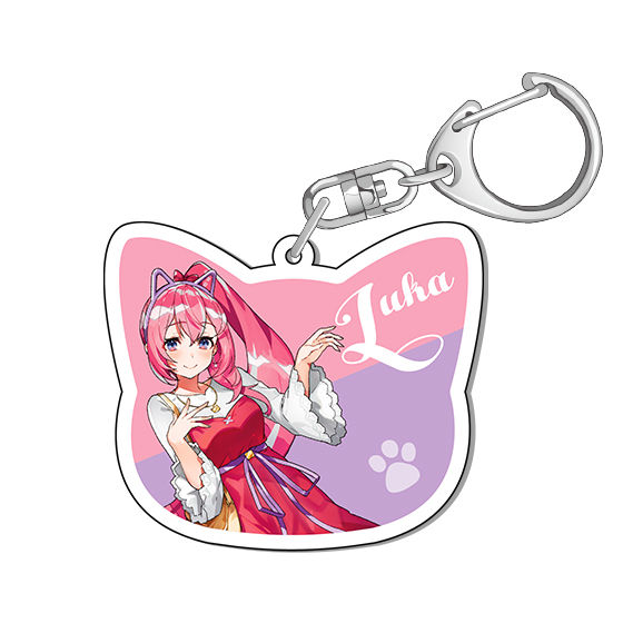 初音ミク in ナンジャタウン 2020」ねこ型アクリルキーホルダー Art by