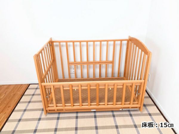 ツーオープンベッド b-side（ビーサイド）【ホワイト】 | ベビーベッド