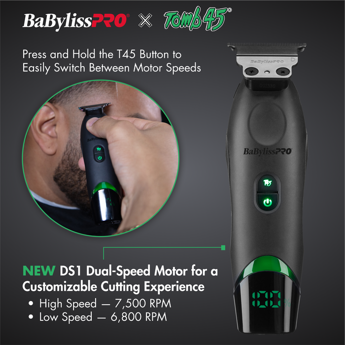 BaBylissPRO x Tomb45® Wireless-Charging Hair Trimmer | BaBylissPRO