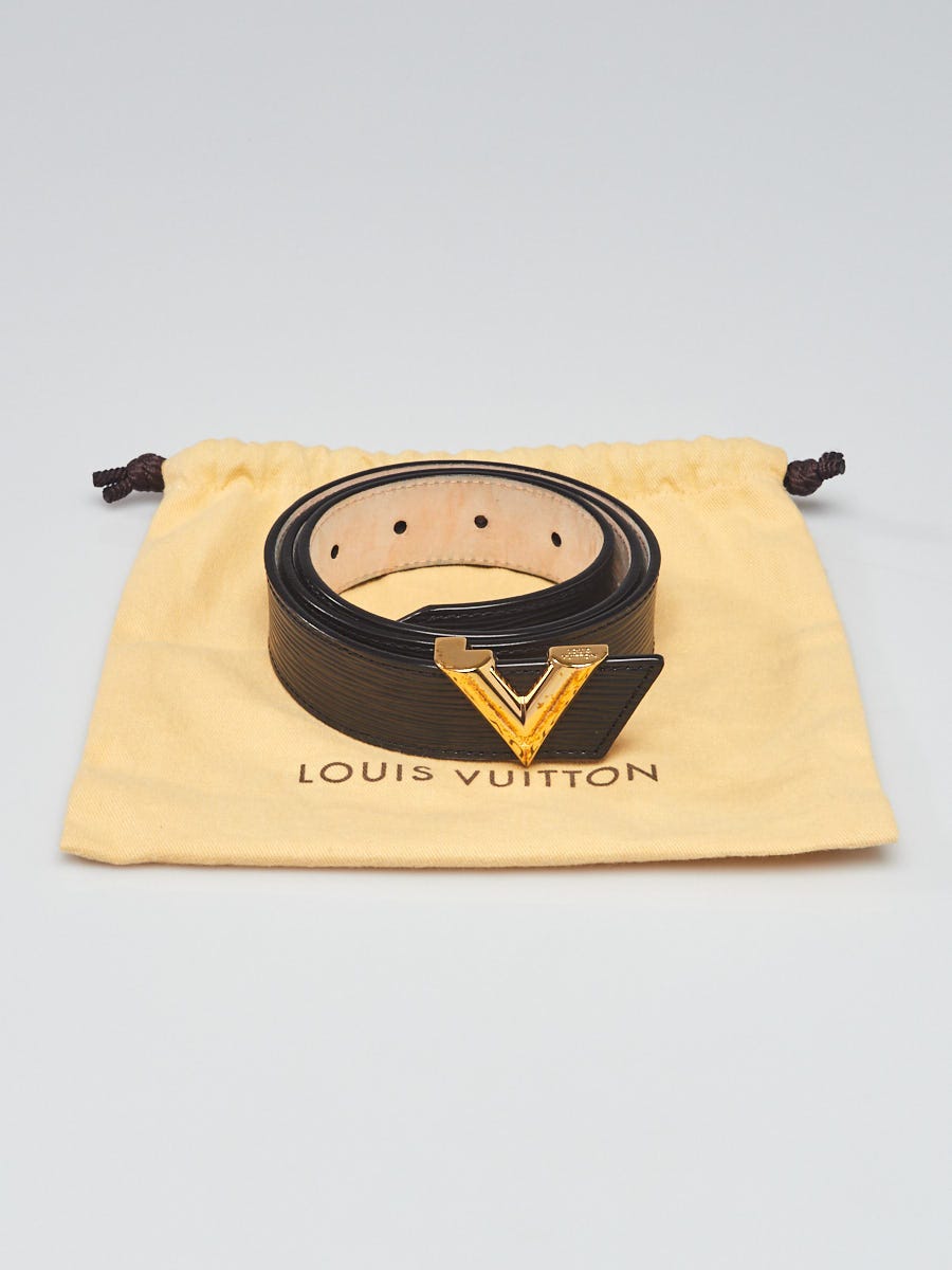 Louis Vuitton Black Epi Leather Essential V Belt Size 80/32