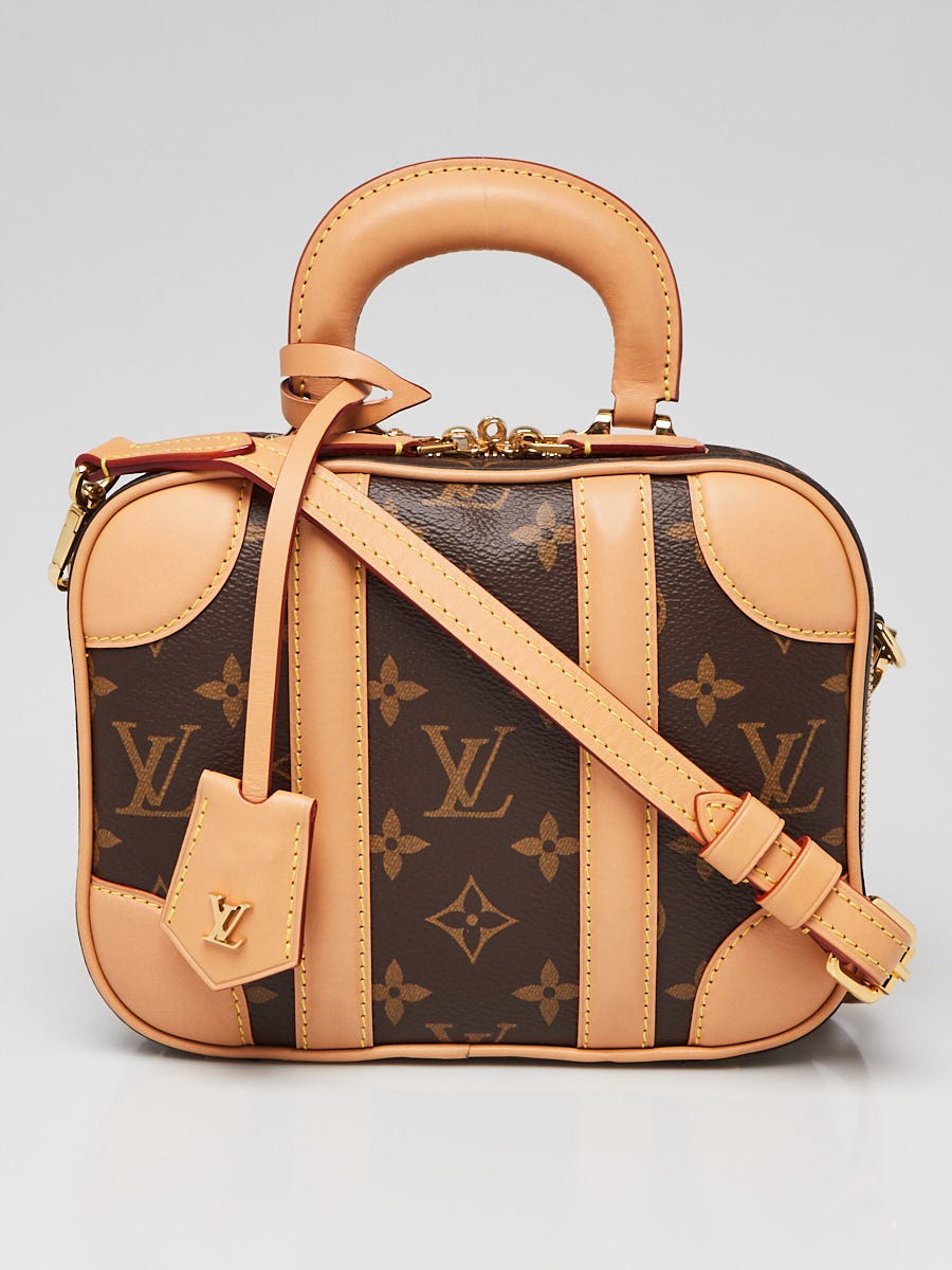 Louis Vuitton Monogram Canvas Small Valisette Bag w/o Chain Strap