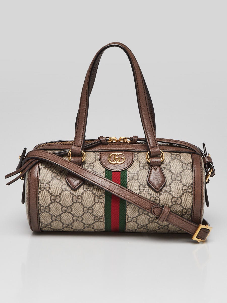 Gucci Coated Canvas and Leather Small Ophidia Boston Bag | Yoogi's