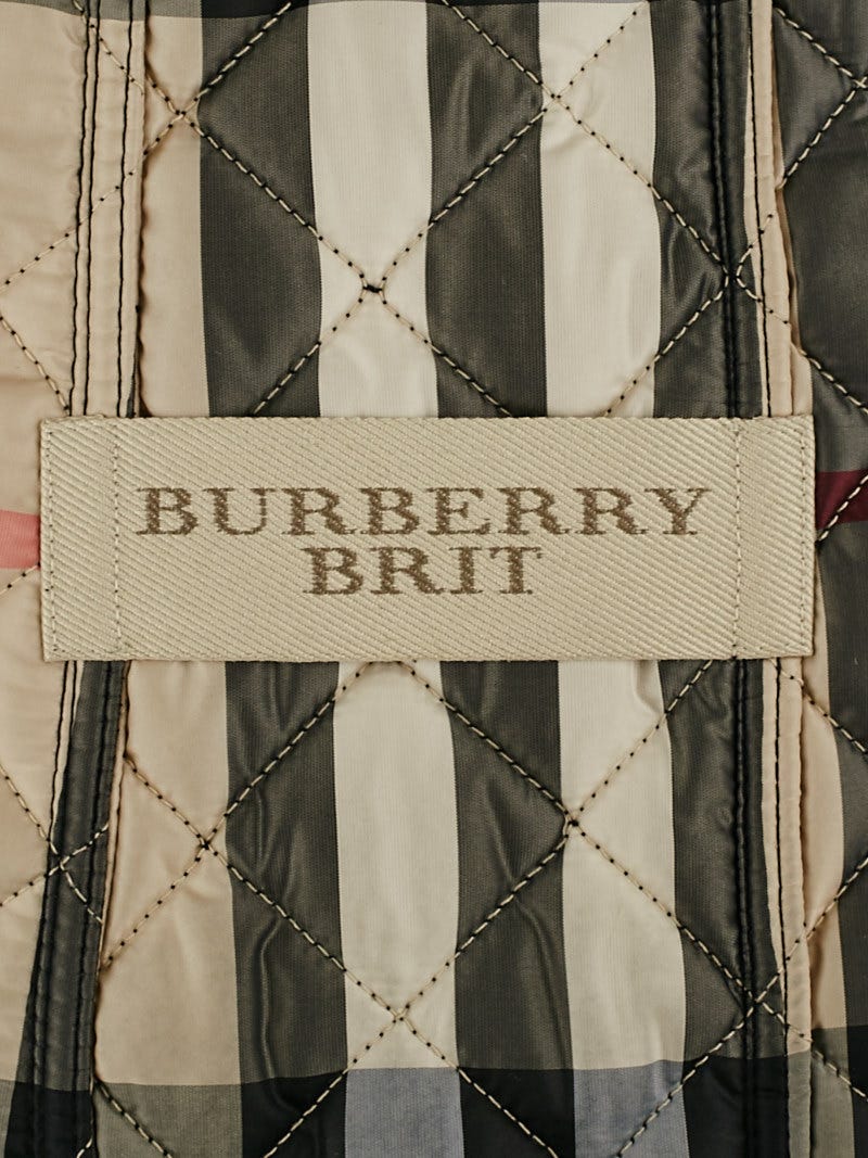 Burberry Brit Black Quilted Nylon Kencott Jacket Size M | Yoogi's