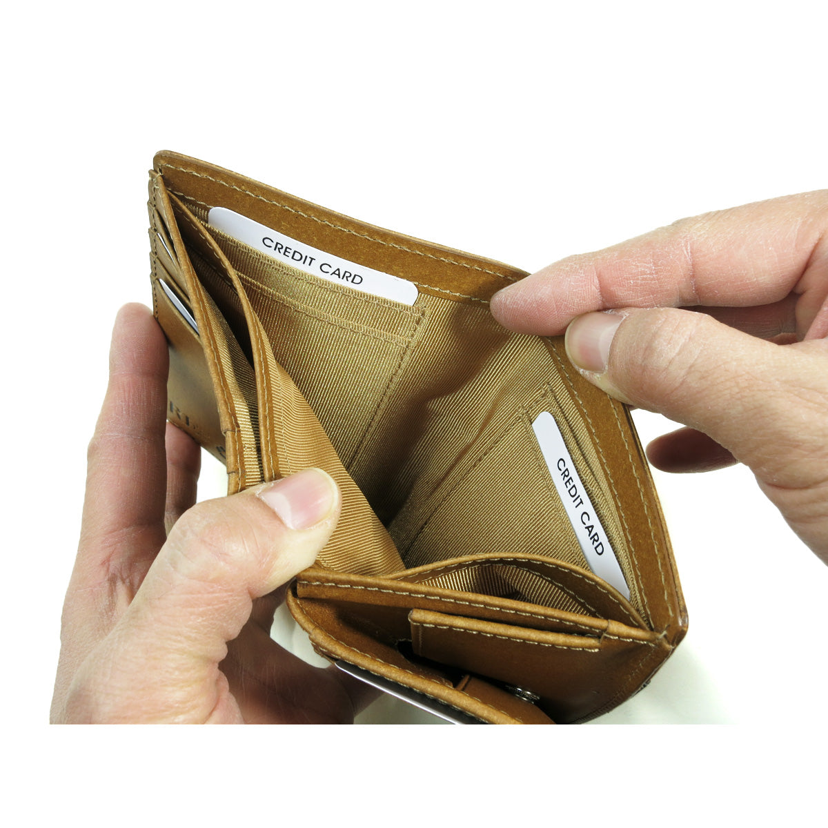 リサイクルレザー ハーフ財布 ZKM602