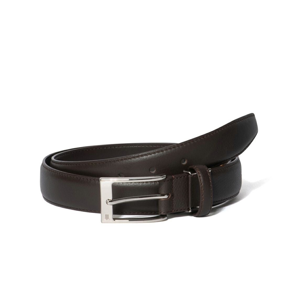 LANVIN COLLECTION シュリンクエンボスレザーベルト(ロングサイズ