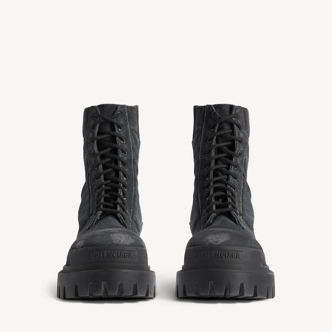 Men's Combat Strike Boot in Black | Balenciaga US