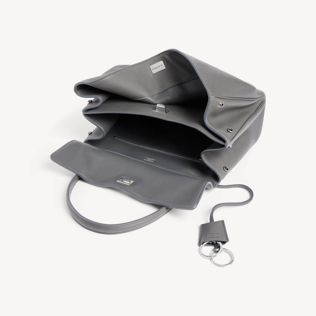 グレー＆シルバー の ウィメンズ Rodeo ハンドバッグ ミディアム