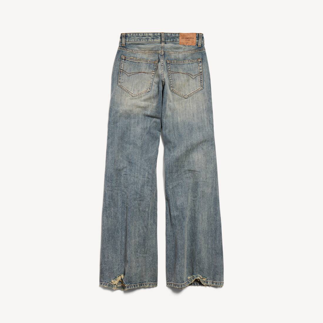 ブルー の ウィメンズ ローウエスト Baggy パンツ | Balenciaga JP