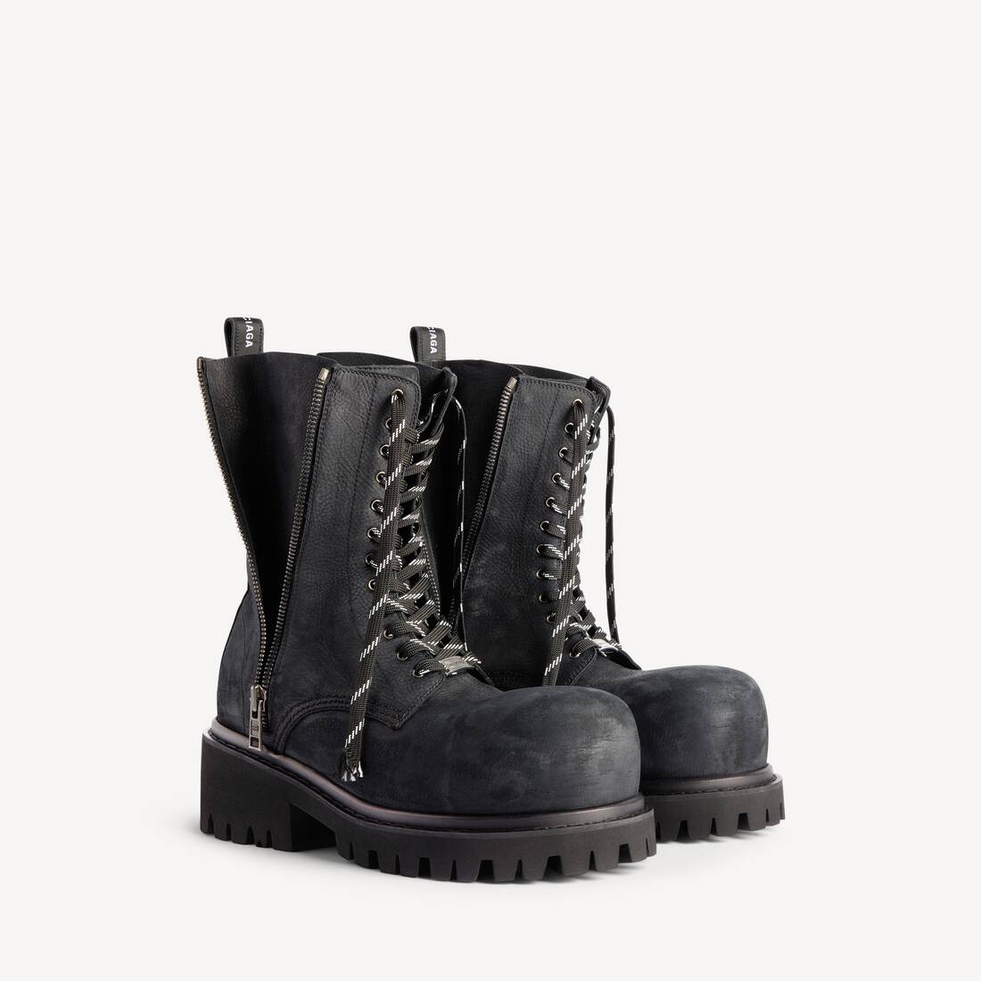 Men's Stomper Zipped Bootie in Black | Balenciaga US