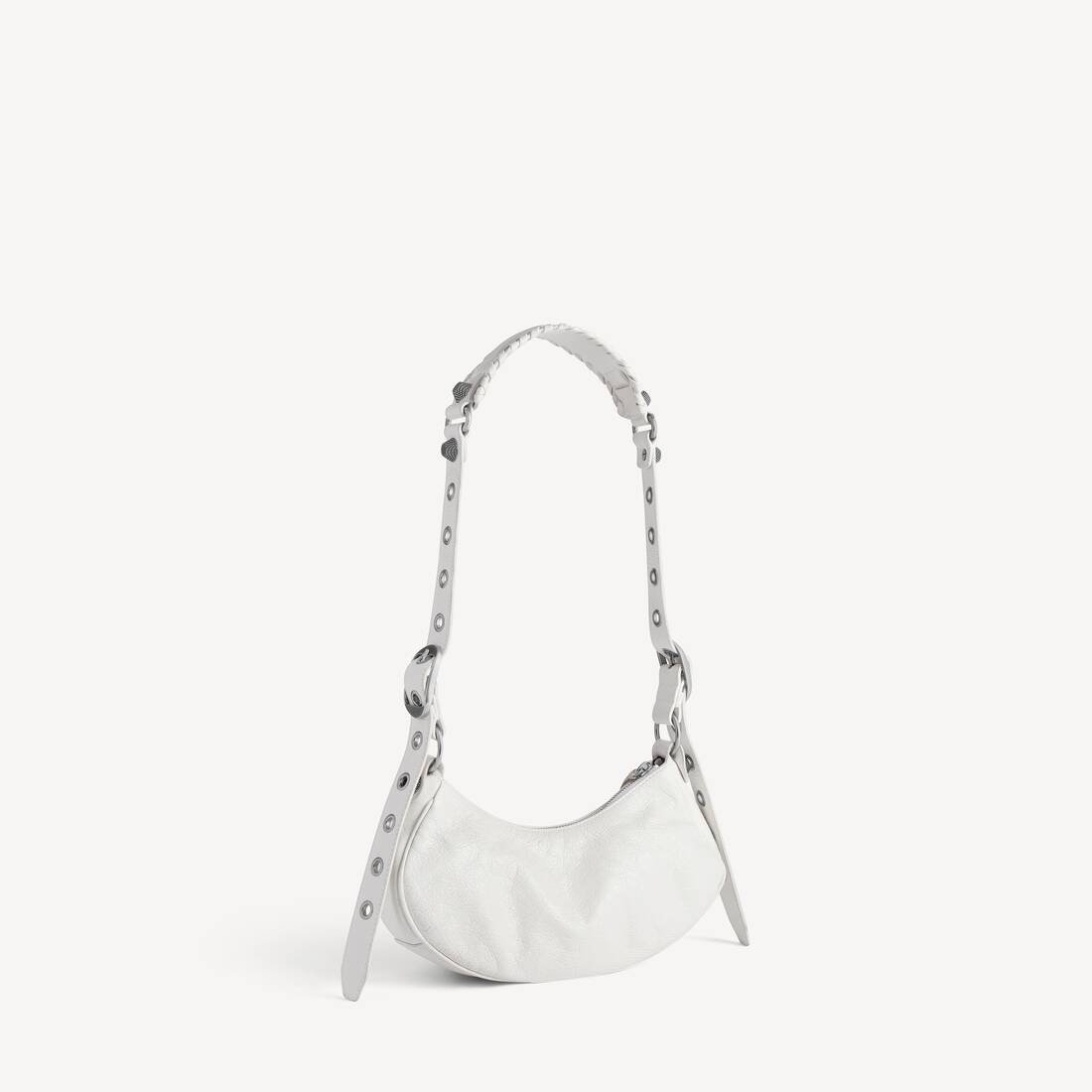 Women's Le Cagole Shoulder Bag Xs in White | Balenciaga US