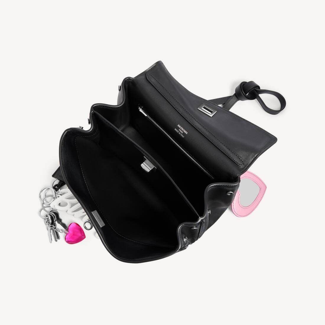 ブラック の ウィメンズ Rodeo ハンドバッグ スモール チャーム1つ付き