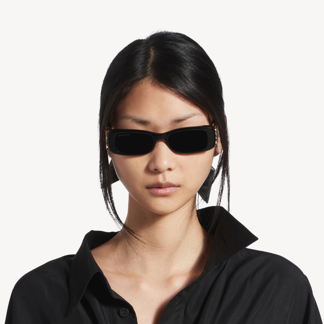 Dynasty Rectangle サングラス で ブラック | Balenciaga JP