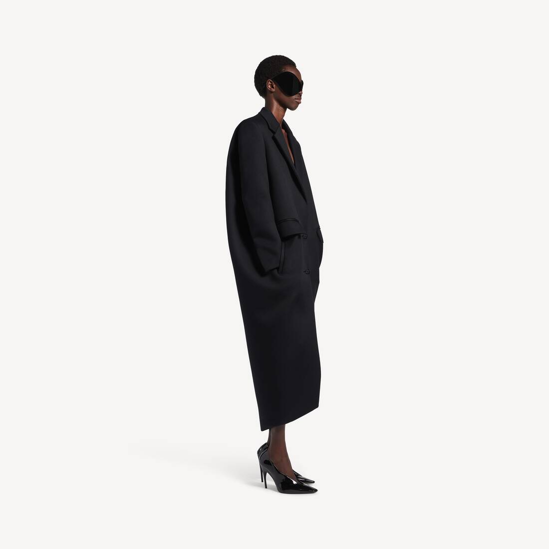 ブラック の ウィメンズ ロング サックコート | Balenciaga JP