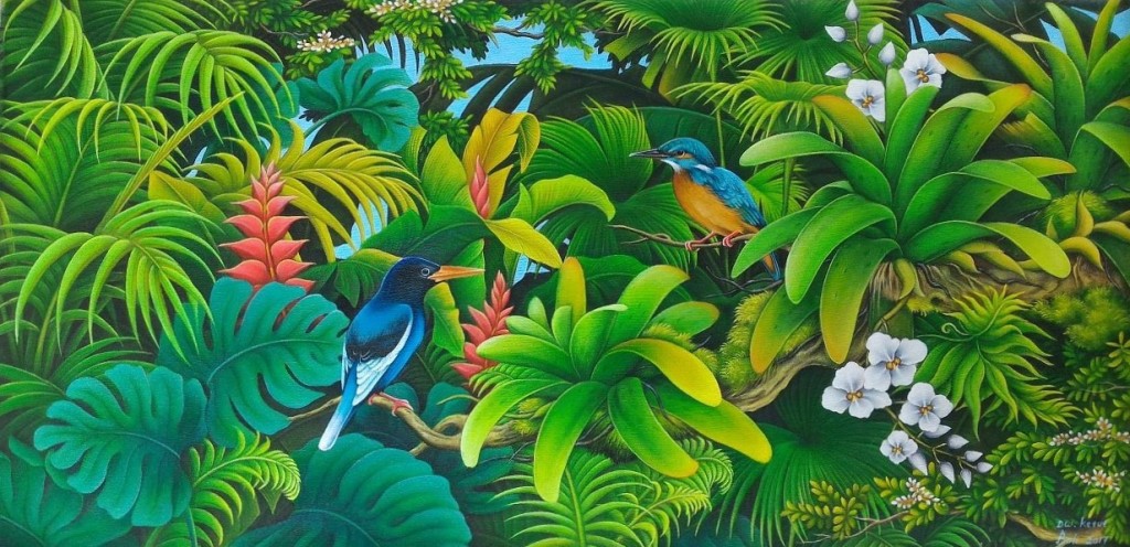 バリ島アーティストによる油絵 バリ島アーティストによる油絵 【公式通販】