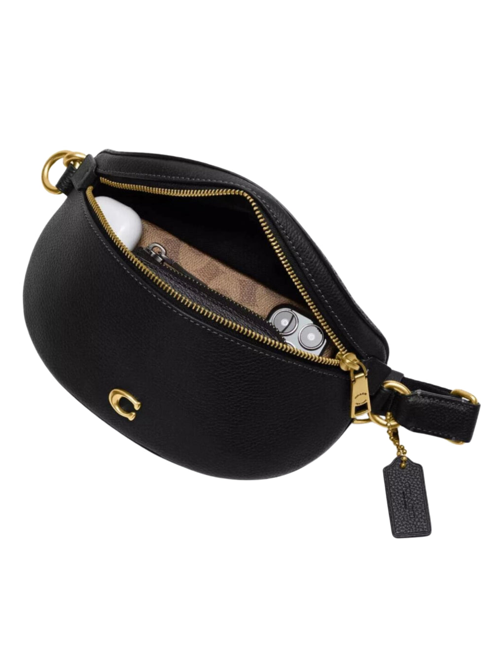 Coach Bethany Belt Bag In Pebbled Leather Black – Balilene