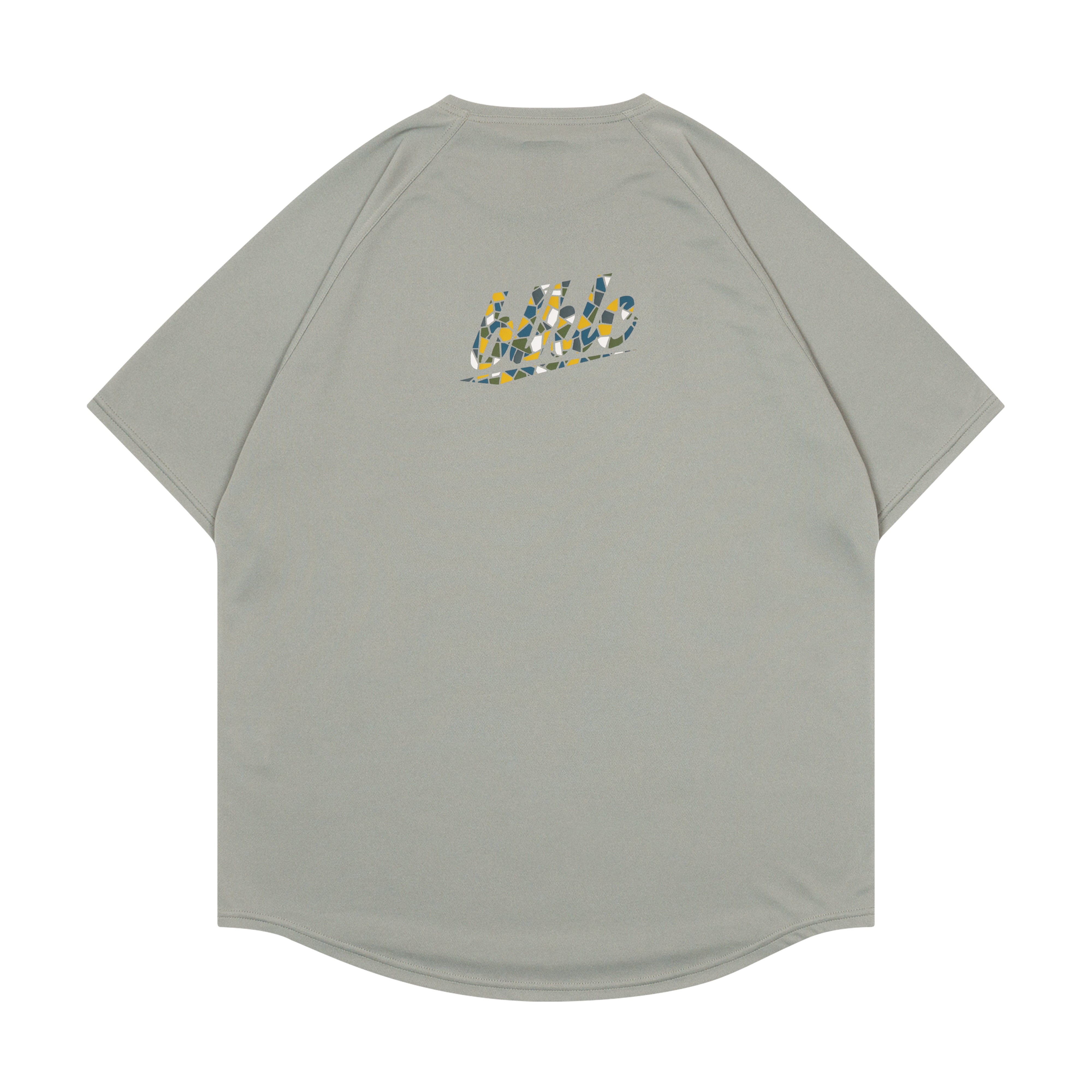 blhlc Back Print Cool Tee (gray/snowy ivory mosaic) – ballaholic