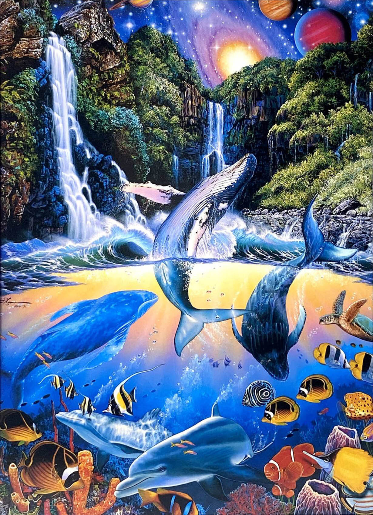 絵画 C. R. LASSEN C.R.Lassen クリスチャン ラッセン OUR WORLD