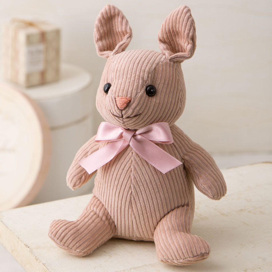 針・綿100g付き ピンク うさぎ ぬいぐるみ 手作りキット | 幸せ