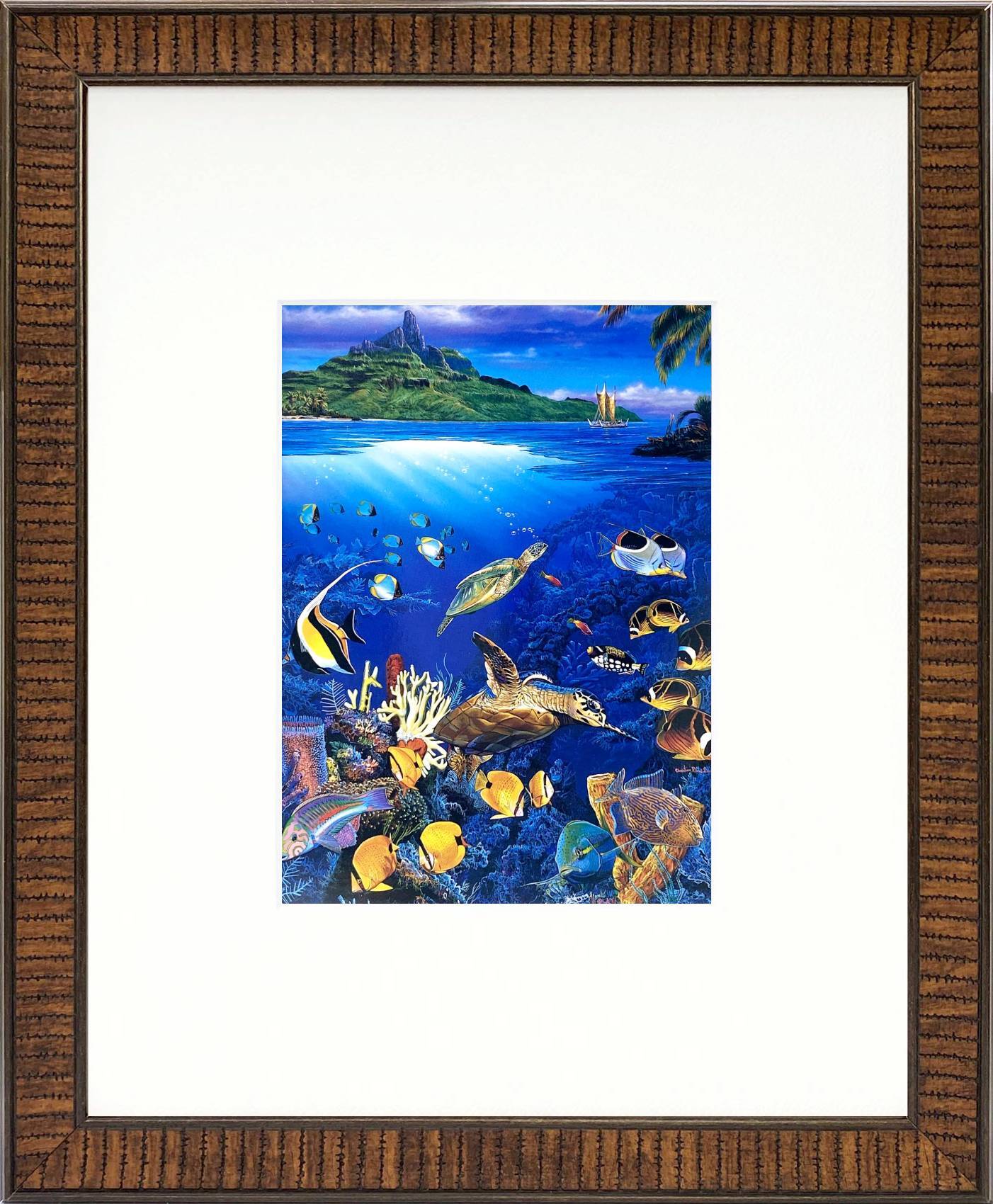 ラッセン ミニアート「ボヤージュ オブ ザ ホクレア」額縁 2種展開