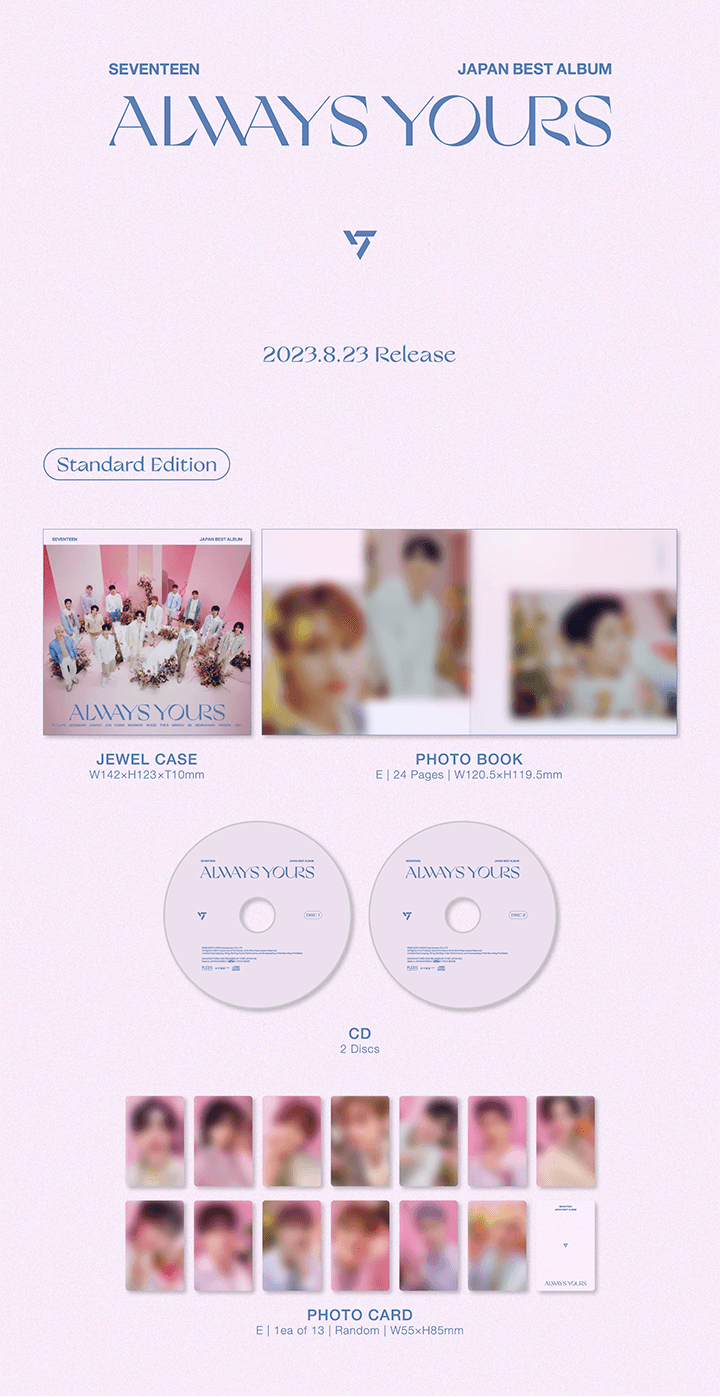 Weverse Shop] SEVENTEEN JAPAN BEST ALBUM「ALWAYS YOURS」Standard
