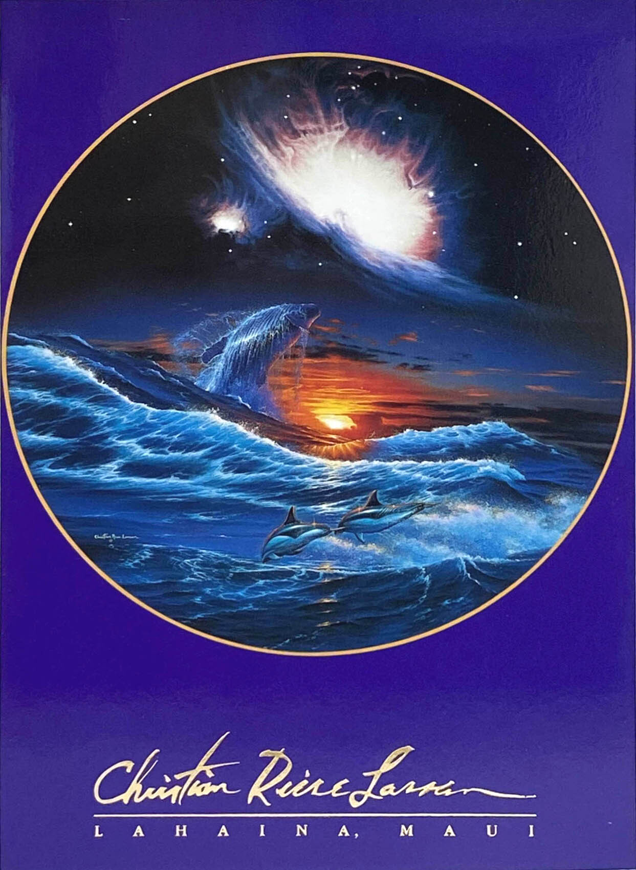 ラッセン ミニアート「ジェネシス」額縁 2種展開 絵画 インテリア雑貨