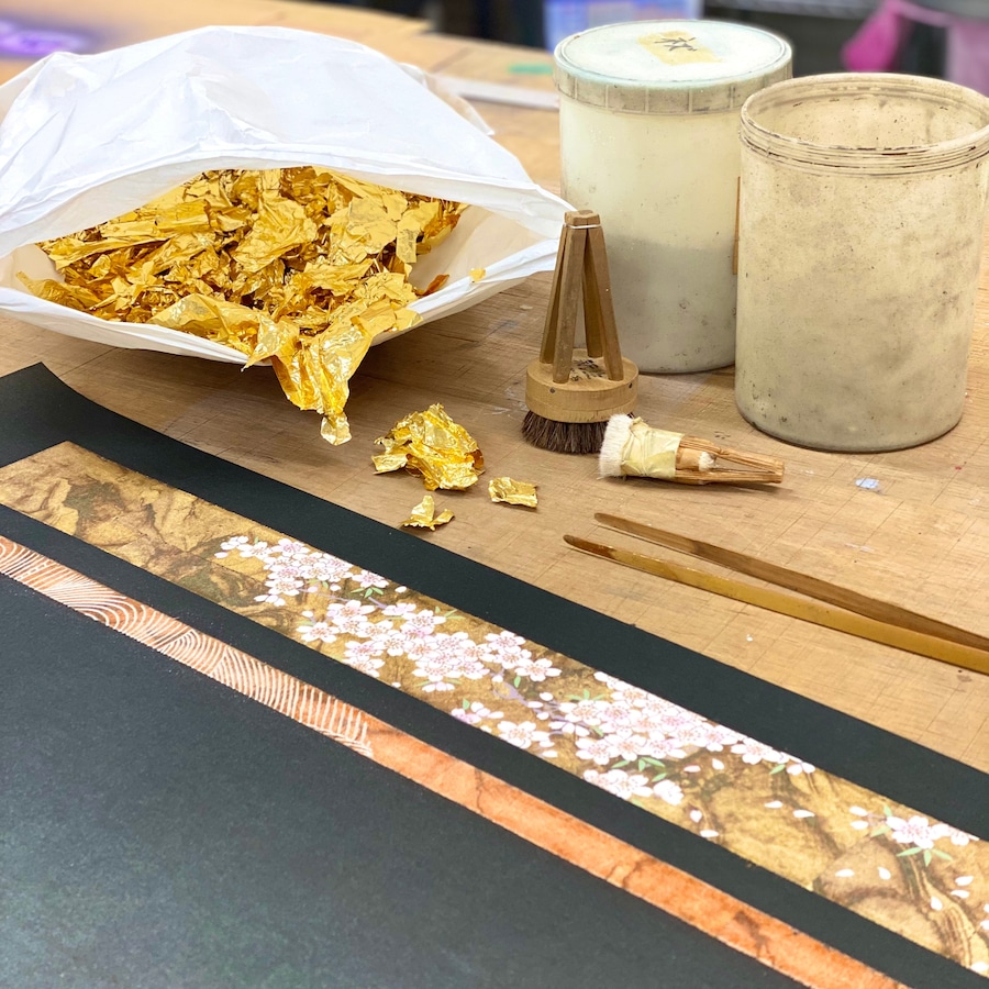 屏風絵】リボンしだれ桜 | suihouen