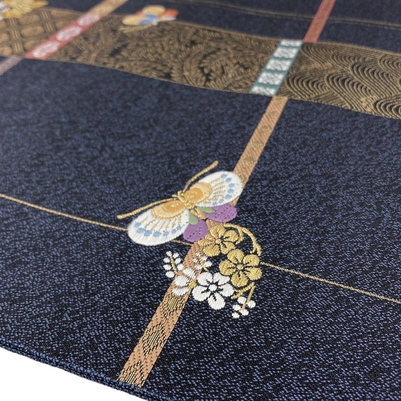 袋帯 ながしま謹製 献上彩美文 六通柄 西陣 正絹 日本製 長嶋成織物