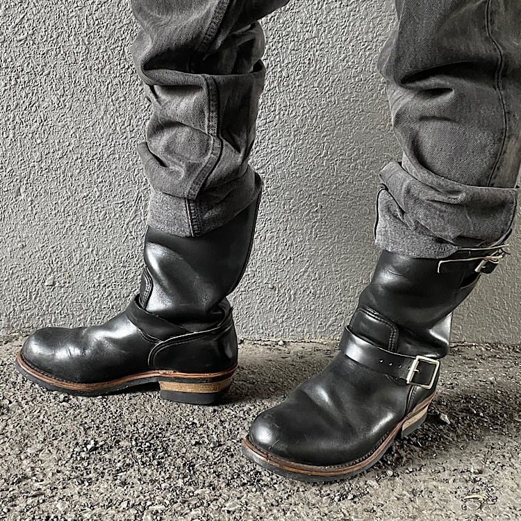 90s RED WING PT91 2268 エンジニアブーツ 後期刺繍タグ US7 USA製