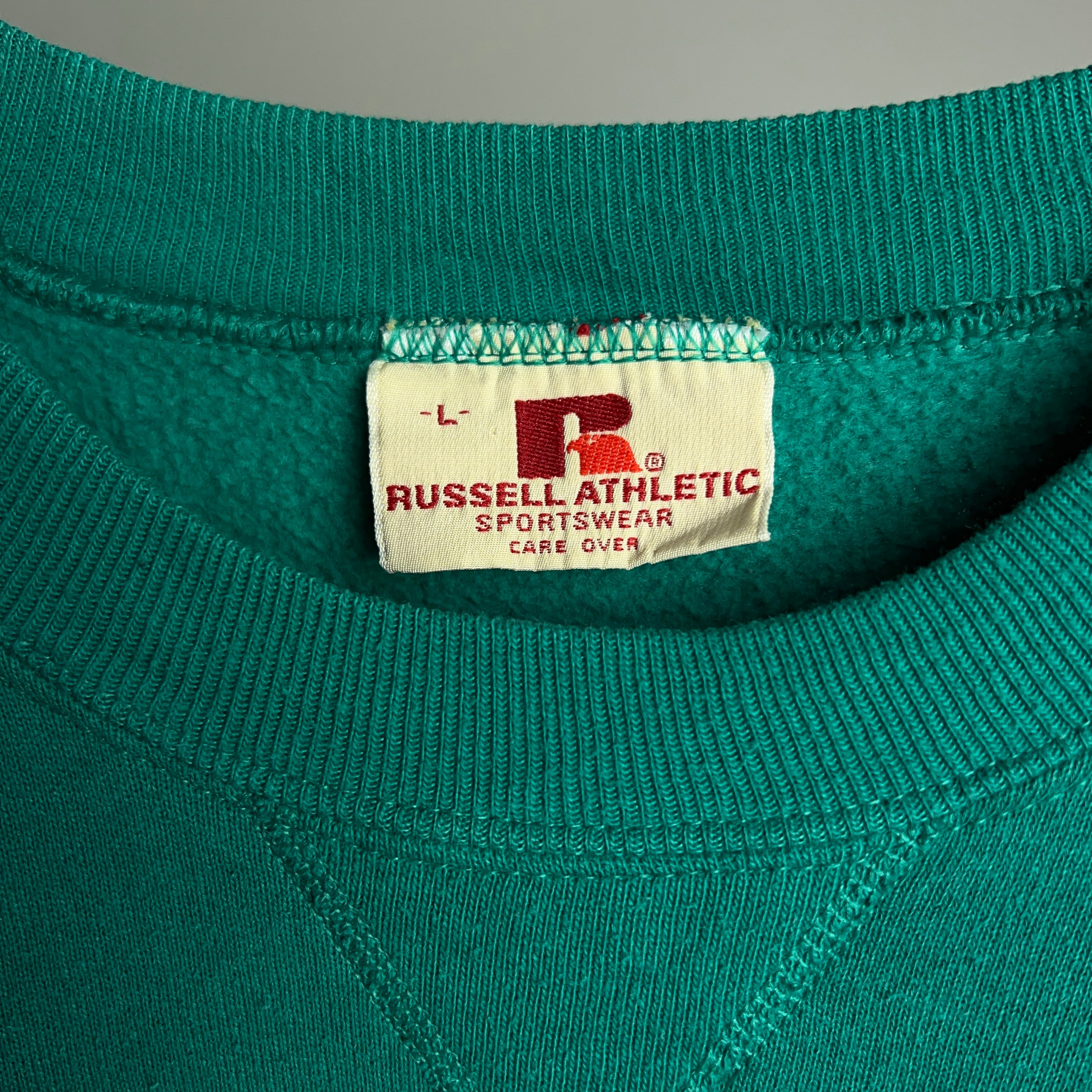 80's RUSSELL ATHLETIC Blank Sweatshirt USA製 SIZE L 80年代