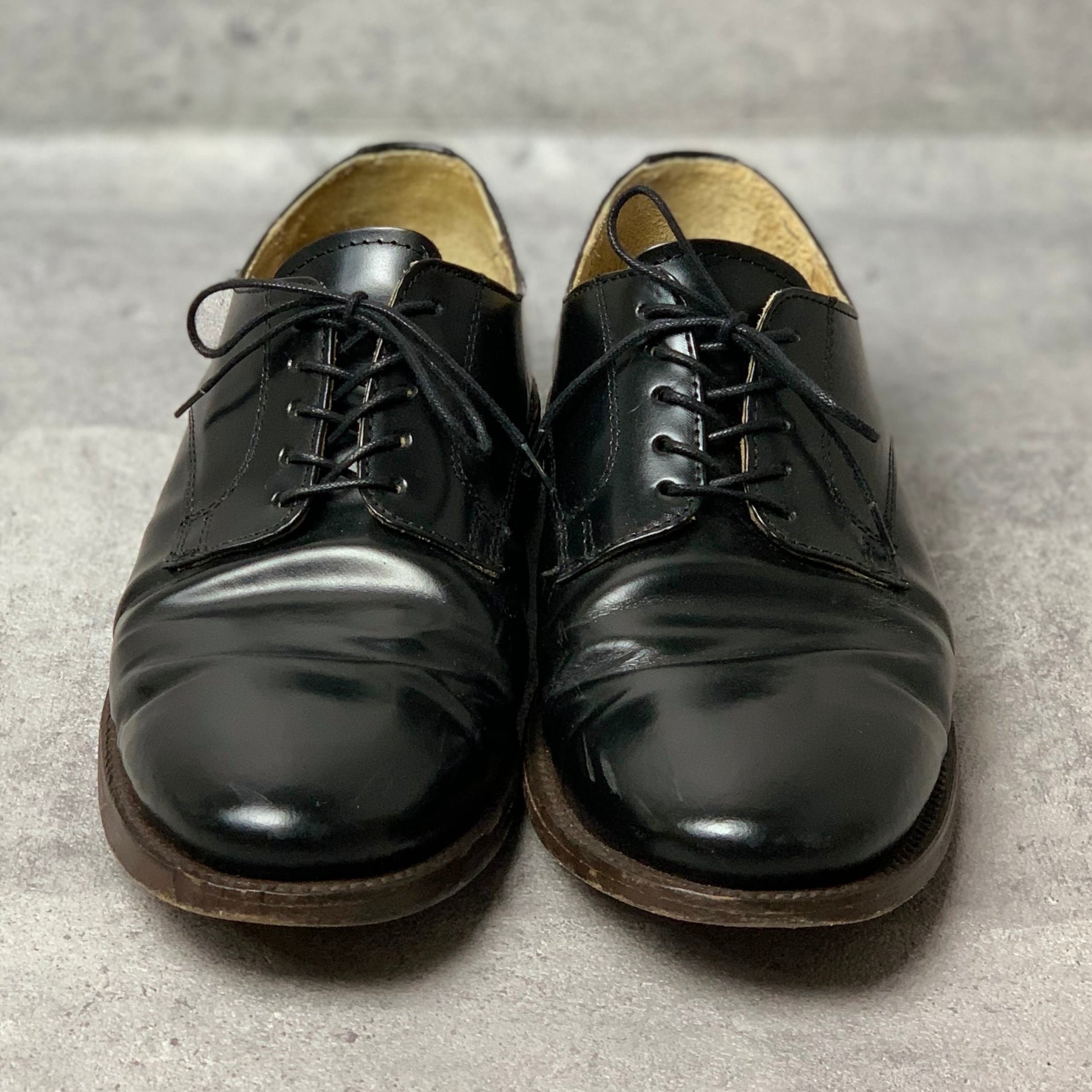 カミナンド ナノユニバース 別注 ヒール スタッズ プレーントゥ