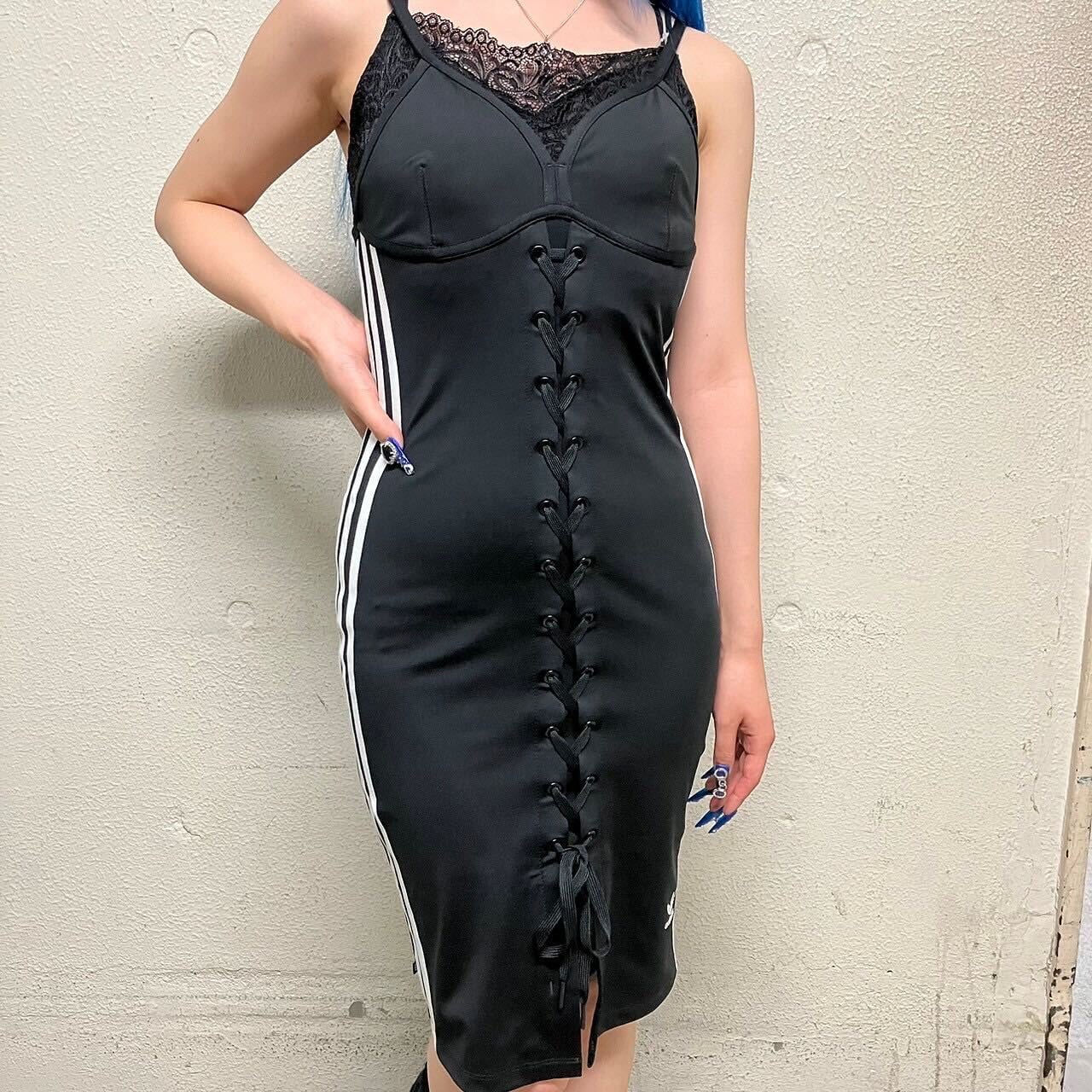 adidas】3ストライプ ストラップワンピース | VOLCAN&APHRODITE